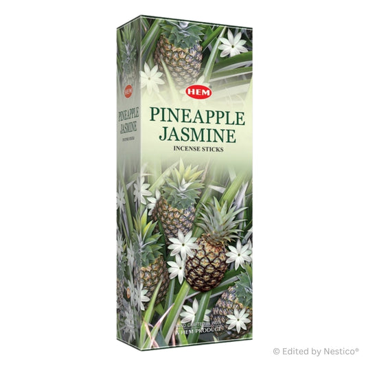 Pineapple Jasmine - Hem Incense Sticks 20g x 6 Hex Pack