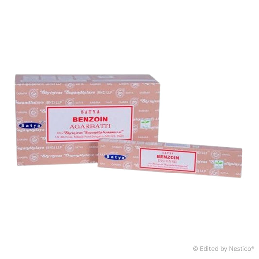 Benzoin - Satya Incense Sticks 15g x 12 Pack