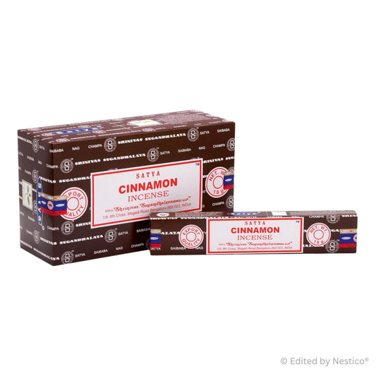 Cinnamon - Satya Incense Sticks 15g x 12 Pack
