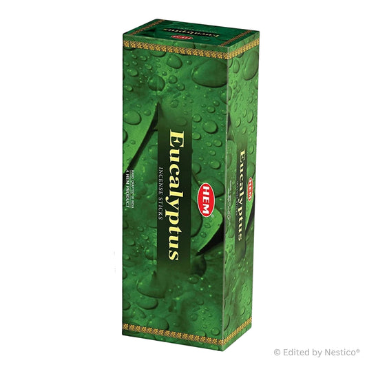 Eucalyptus - Hem Incense Sticks 20g x 6 Hex Pack