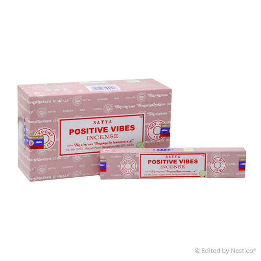 Positive Vibes - Satya Incense Sticks 15g x 12 Pack