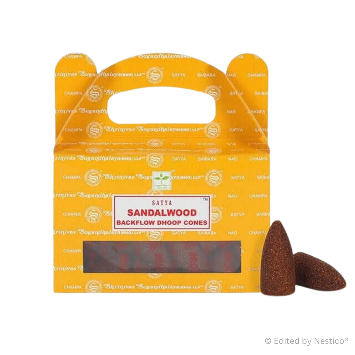 Sandalwood - Satya Backflow Incense Cones